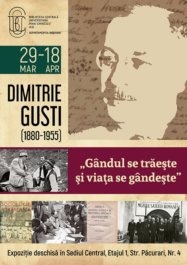 «Gândul  se trăeşte şi viaţa se gândeşte»